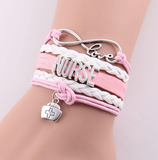 NURSE Hat Charm Leather Rope Wrap Handmade Bracelet Offer