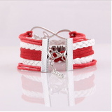NURSE Hat Charm Leather Rope Wrap Handmade Bracelet Offer