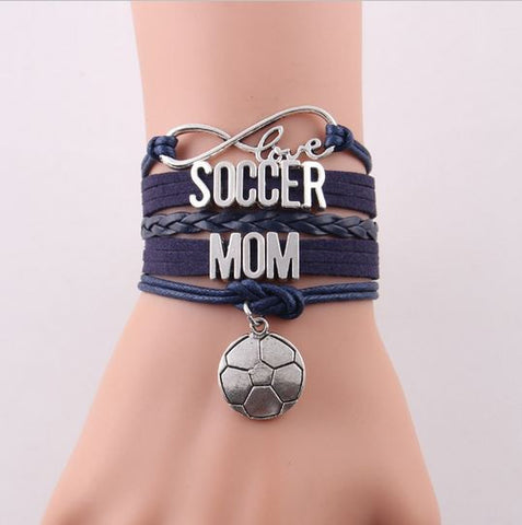 Infinity Love Soccer Mom Bracelet