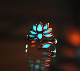 8 Style Women's Silver Plated Luminous Ring