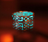 8 Style Women's Silver Plated Luminous Ring