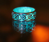 8 Style Women's Silver Plated Luminous Ring