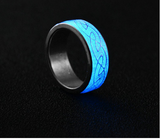 8 Style Women's Silver Plated Luminous Ring