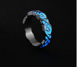 8 Style Women's Silver Plated Luminous Ring