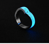 8 Style Women's Silver Plated Luminous Ring