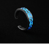 8 Style Women's Silver Plated Luminous Ring