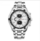 Men's Luxury Full Stainless Steel Military Style Watch