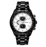 Men's Luxury Full Stainless Steel Military Style Watch