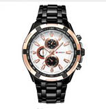 Men's Luxury Full Stainless Steel Military Style Watch