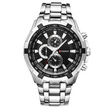 Men's Luxury Full Stainless Steel Military Style Watch