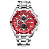 Men's Luxury Full Stainless Steel Military Style Watch