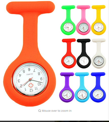 Nurses Multicolor Fob Pocket Watch