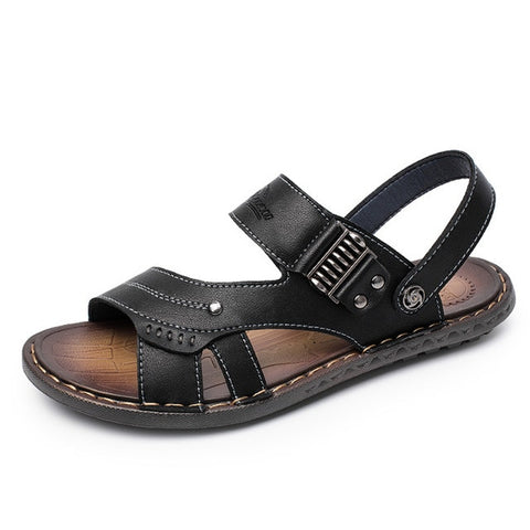 Breathable Leather Men  Sandals