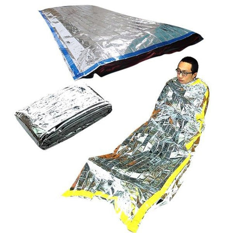 Outdoor Emergency Sleeping Bag Waterproof Rescue Thermal First Aid Blanket Camping Foil Rescue Blanket Camping Survival Gear