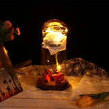 Enchanted Rose in a Glass Dome with Led Light