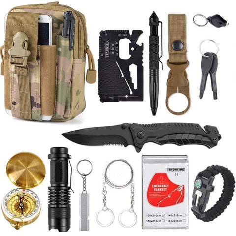 13 in 1 Survival Gear Kit Set