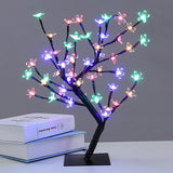 Luminarias LED Cherry Blossom Tree Branches Night Lights Holiday Lighting Table Lamps Bedroom Party Wedding Indoor Home Decor
