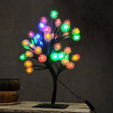 Luminarias LED Cherry Blossom Tree Branches Crystal Night Lights Table Lamps Bedroom Party Wedding Indoor Home Decor Lighting