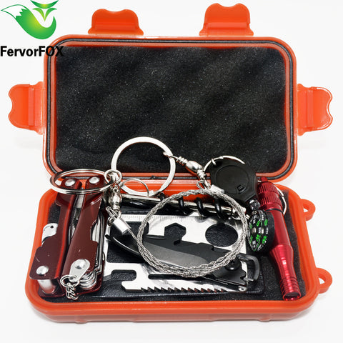 Outdoor Emergency Equipment SOS Kit First Aid Box