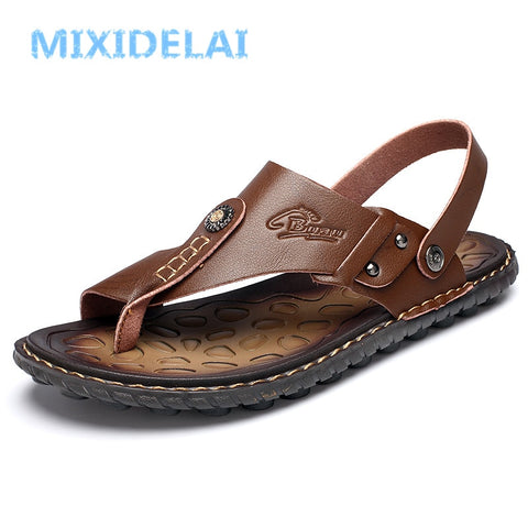 New Fashion Luxury Handmade Leather Men's Sandals