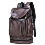 Men's Anti Thief Leather Backpack