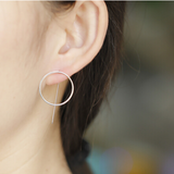 Punk Style Cool Metal Round Studs Earrings Offer