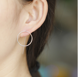 Punk Style Cool Metal Round Studs Earrings Offer