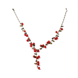 Red Cherries Beads Necklace