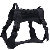 Tactical Dog Harness German Shepherd Pet Dog Harness Vest Nylon Bungee Dog Leash Harness For Small Large Dogs