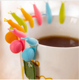 5 PCS Cute Snail Drink Glass Identifiers and Tea Bag Holders Offer