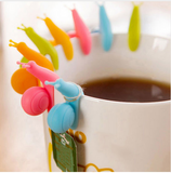 5 PCS Cute Snail Drink Glass Identifiers and Tea Bag Holders