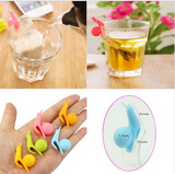 5 PCS Cute Snail Drink Glass Identifiers and Tea Bag Holders