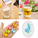 5 PCS Cute Snail Drink Glass Identifiers and Tea Bag Holders Offer