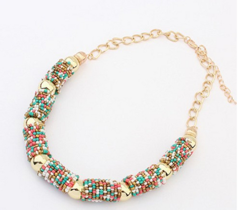 Statement Handmade Bead Necklace