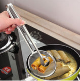 Stainless Steel Food Clip Snack Fryer Strainer BBQ Buffet Serving Tong Offer