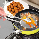 Stainless Steel Food Clip Snack Fryer Strainer BBQ Buffet Serving Tong Offer