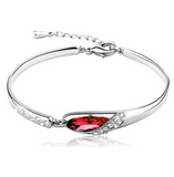 Rhinestone Elegant Angel Tear Bud Crystal Bracelet Offer