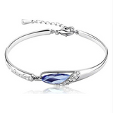 Rhinestone Elegant Angel Tear Bud Crystal Bracelet Offer