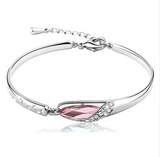 Rhinestone Elegant Angel Tear Bud Crystal Bracelet Offer
