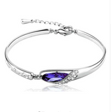 Rhinestone Elegant Angel Tear Bud Crystal Bracelet Offer