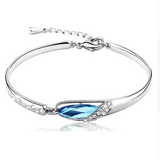 Rhinestone Elegant Angel Tear Bud Crystal Bracelet Offer