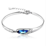 Rhinestone Elegant Angel Tear Bud Crystal Bracelet Offer