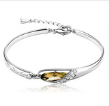 Rhinestone Elegant Angel Tear Bud Crystal Bracelet Offer