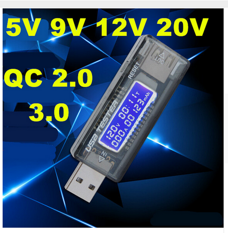 LCD USB Detector Voltmeter Ammeter Power Capacity Tester Meter Voltage Current Charger