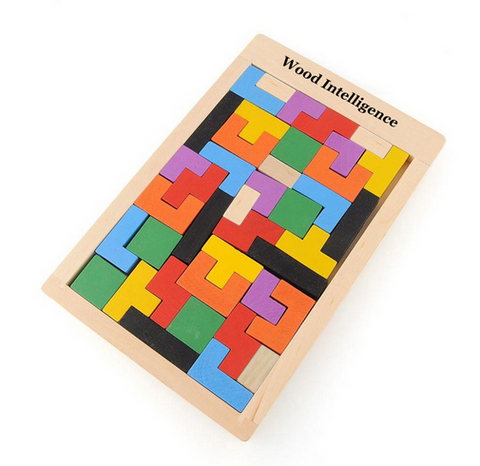 Tetris Educational Brain Teaser Jigsaw Board