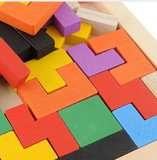 Tetris Educational Brain Teaser Jigsaw Board