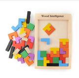 Tetris Educational Brain Teaser Jigsaw Board