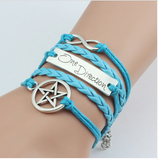 Unisex Jewelry Leather Double Infinite Multi-Layer Bracelets Offer