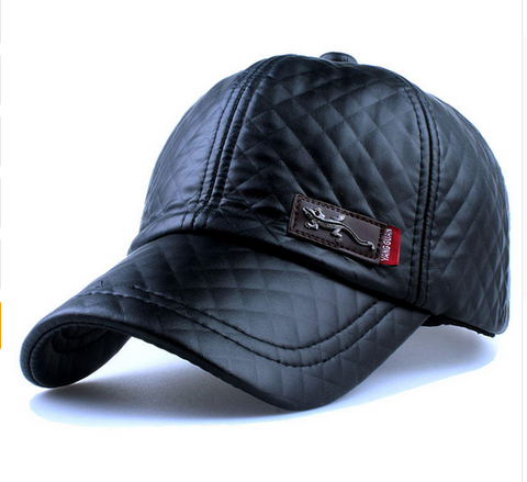 Unisex High Quality Faux Leather Cap