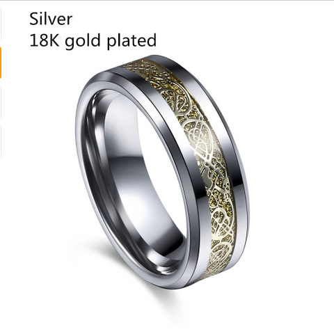 Dragon Tungsten Steel Ring for Men & Women